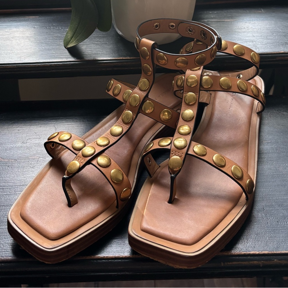 Rebecca Minkoff Tan Gladiator Sandals